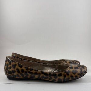 Steve Madden Leopard Print Ballet Flats - Brown/Black